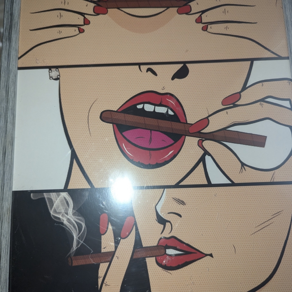 Pop Art Style Roll it up and smoke it  Print